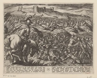 Julius Civilis inunda el país de diques Las guerras de Batavia contra los romanos (título de la serie) Batavorum cum Romanis Bellum (título de la serie)