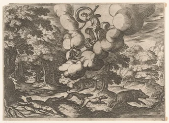 Paisaje con la muerte de Adonis Paisajes con escenas mitológicas (título de serie)