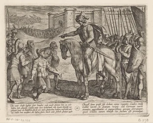 Los hombres de la fortaleza se rinden a Julius Civilis Las guerras de Batavia contra los romanos (título de la serie) Batavorum cum Romanis Bellum (título de la serie)
