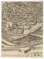 Plano de la ciudad de Roma. Parte 11 con el San Pancrazio margen izquierda, 1645