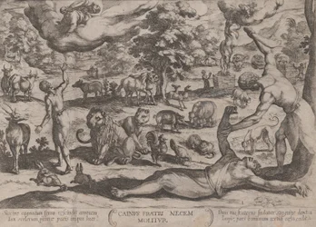 Placa 1: Caín matando a Abel, de 