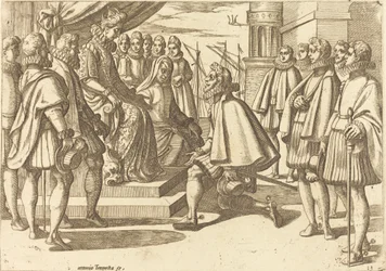 Duque Español ante Margarita de Austria