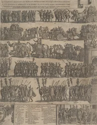 Triunfo de un Emperador Romano lado izquierdo, 1603
