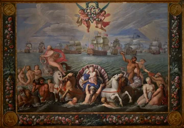 Jorge, Príncipe de Dinamarca, detalle del Salón de la Reina