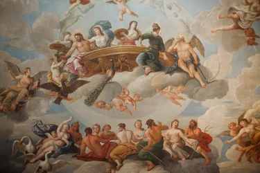 El techo de la Escalera del Rey