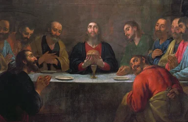 La última cena (óleo sobre lienzo)
