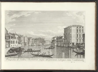 Gezicht op het Canal Grande, Palazzo Bembo y Palazzo Vendramin-Calergi en Venecia Una vista del Bembo, hasta Grimani Calergios y Vendramenos (título sobre objeto) Vistas más famosas de la ciudad de Venecia
