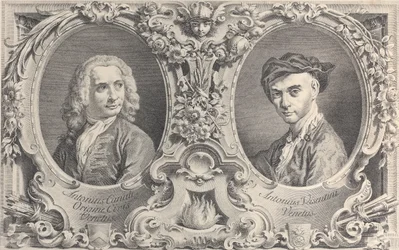 Retratos de Canaletto y Visentini, 1735