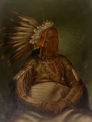 O-mata-ah-luta Pluma Roja, ca. 1887