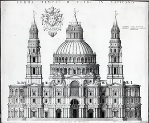 Plano para San Pedro, Roma, 1539