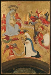 Santa Francesca Romana sosteniendo al Niño Jesús, ca. 1445