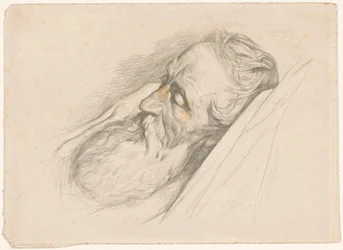 Hombre dormido con barba