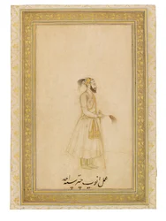 Retrato del emperador Aurangzeb, India