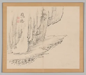 Álbum Doble de Estudios de Paisaje después de Ikeno Taiga, Volumen 1 hoja 31, siglo XVIII