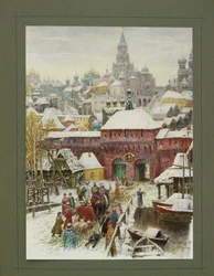 Ilustración para La Caza Gran Ducal, Zarista e Imperial en Rusia por N. Kutepov, 1896