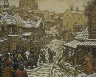 Los entrenadores de osos. Vieja Moscú, 1911