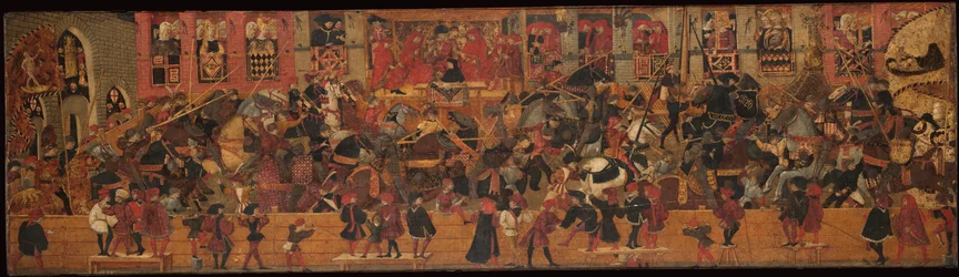 Torneo en la plaza de Santa Croce, Florencia