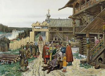Corte de un Príncipe Feudal Ruso, 1908
