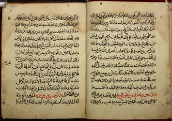 Páginas de un manuscrito, copiado en 799 / 1397, del Kitab al-Ahjar, o Libro de las piedras preciosas, de Ahmad bin Yusuf Al-Tifashi. Or. 1198