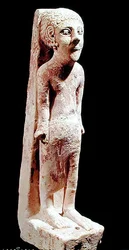 Estatuilla con influencia egipcia, de Amán, 900-500 a.C.