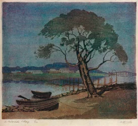 Un pueblo junto al agua, c. 1921