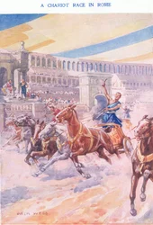 Carrera de carros en Roma, 1925