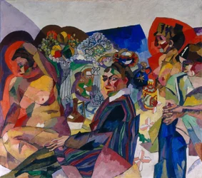 Compañía en la mesa, 1916