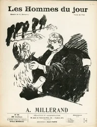 Portada de "Les Hommes du jour", número 36, Satírico en N & B