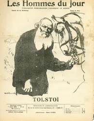 Portada de "Men of the Day", Satírico en N & B