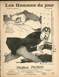 Portada de The Men of the Day, circa 1905 - Ilustración de Aristide Delannoy (1874-1911): Dormitorio - Marianne, Pichon Stephen (1857-1933)