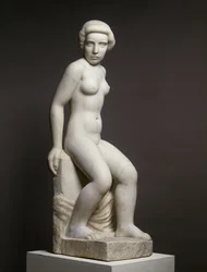 Chica desnuda y tela; Jeune Fille Nue au Drape