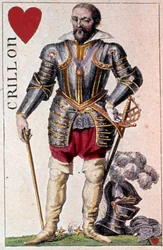 Representación de Louis de Balbes de Berton, caballero apodado el Valiente Crillon (detalle)