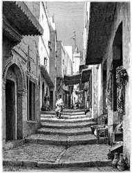 Casco antiguo, Argel, c. 1890