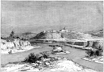 El Mejerda en Slugia, sobre Mejez-el-Bad, c. 1890