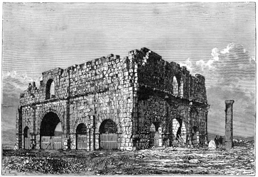 Las ruinas del Pretorio, Lambaesis, Argelia