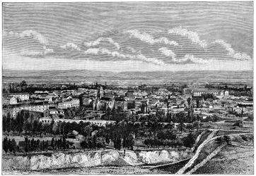 Vista de Blida, Argelia, c. 1890
