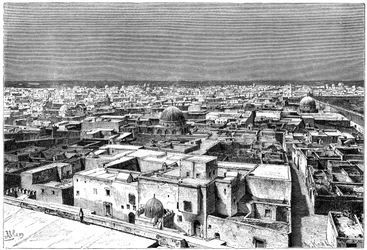 Vista de Kairuán, Túnez, c1890