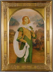 Princesa (témpera sobre madera)
