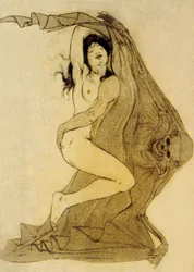 Ilustración de «Las flores del mal», poemas de Charles Baudelaire, 1899