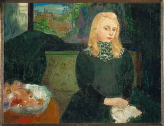 Gabrielle Vien de niña (pintura sobre lienzo)