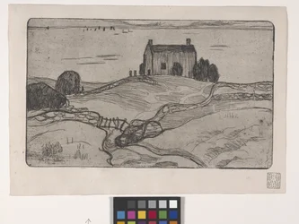 La Maison Du Pendu (La casa del ahorcado) (aguafuerte)