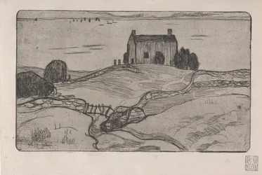 La Maison du Pendu (La casa del ahorcado) 1893 (aguafuerte)