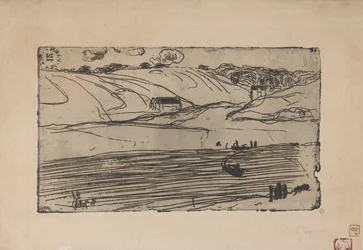 La Peche (Pesca) 1893 (aguafuerte y ruleta)