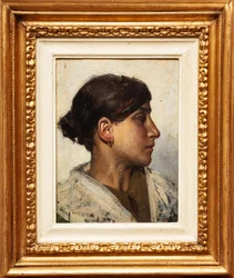 Mujer plebeya (óleo sobre tabla)