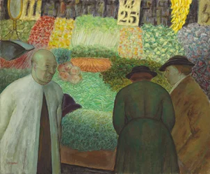 Puesto de verduras (óleo sobre lienzo)