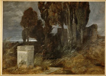 Heiligtum des Herakles - Santuario de Hércules ... (pintura sobre lienzo)