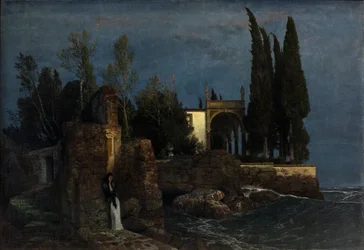 Villa junto al mar, hacia 1877 (Óleo sobre lienzo)