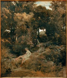 Ninfa en la fuente