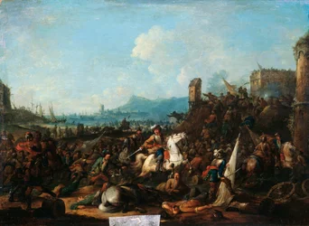 El Asedio de La Rochelle en Octubre de 1628, principios del siglo XVIII