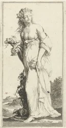 Personificación de la amistad Amistad (título en objeto) Cuarenta y una piezas, varias estatuas de Sinne (título de la serie)